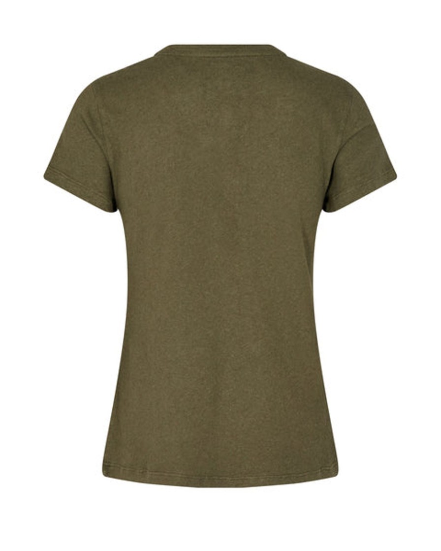 Hot Mos Mosh Mmrype Ss Placket Tee Olive Night