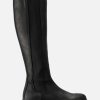 Online BRGN Waterproof Slim High Boots Black