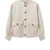 Best Mos Mosh Mmjoplin Linen Jacket Ecru