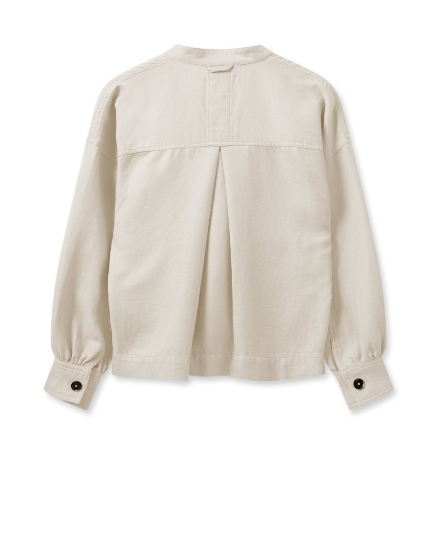 Best Mos Mosh Mmjoplin Linen Jacket Ecru