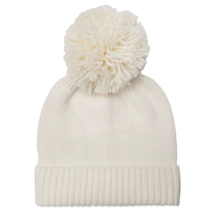 Online Somerville Scarves Bobble Cashmere Hat Cream