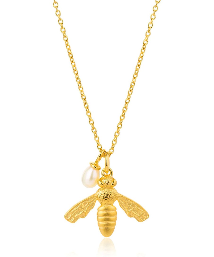 Wholesale Claudia Bradby Flying Bee Pendant Gold