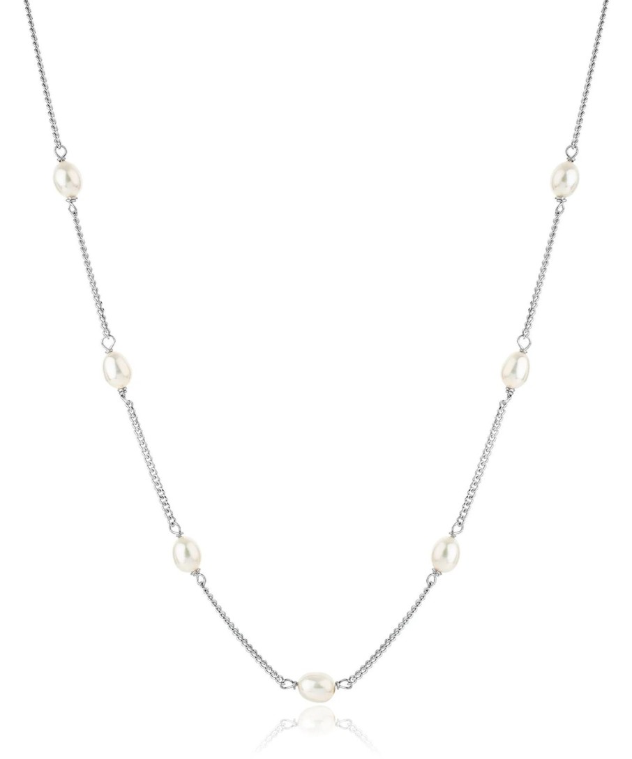 Hot Claudia Bradby Favourite Pearl & Chain Necklace