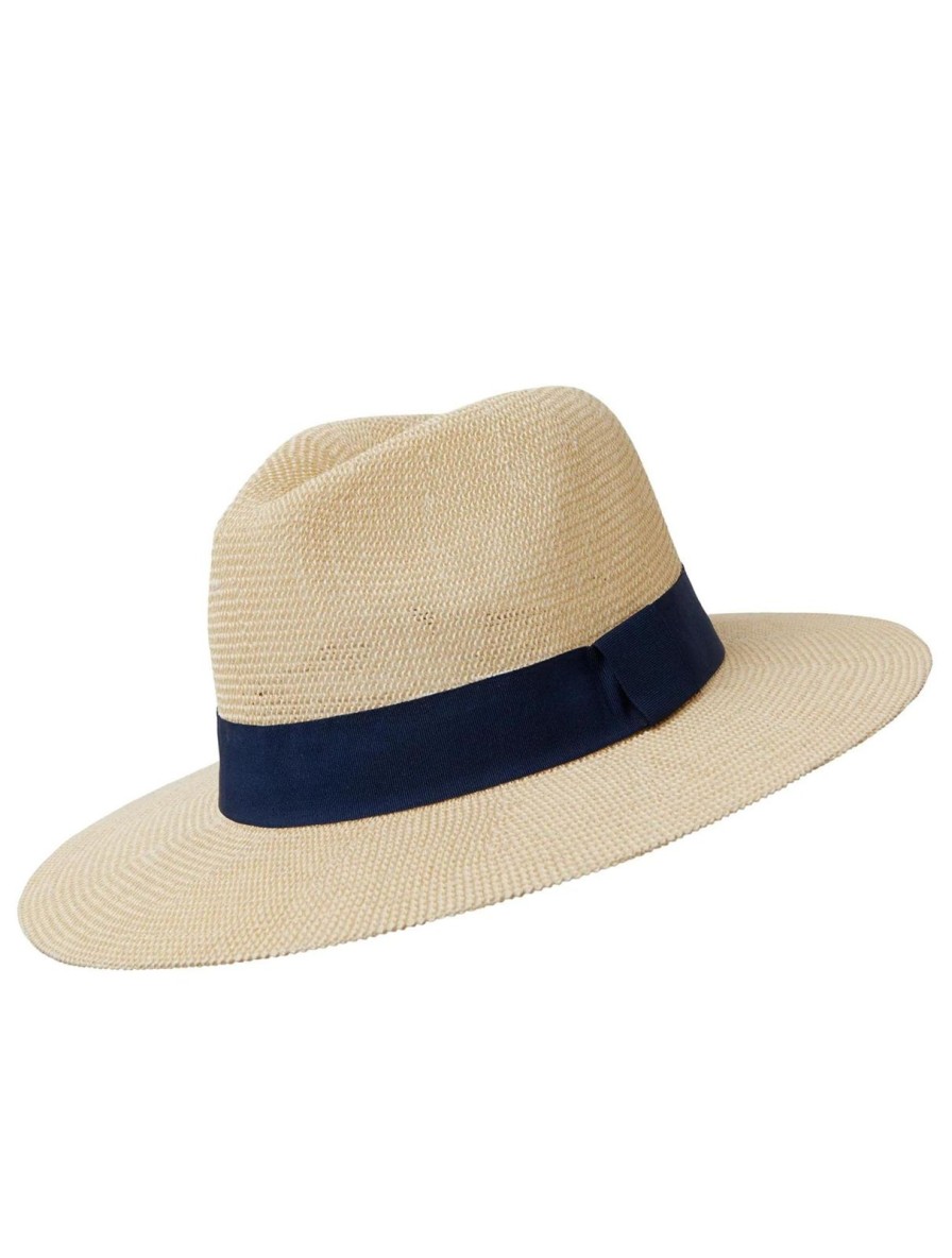 Best Somerville Scarves Panama Hat Navy Band