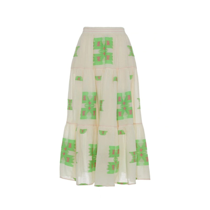 Hot Devotion Twins Iliokali Skirt Green/Fuscia