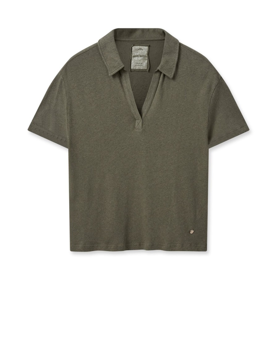 Wholesale Mos Mosh Mmhay Ss Polo Tee Dusty Olive