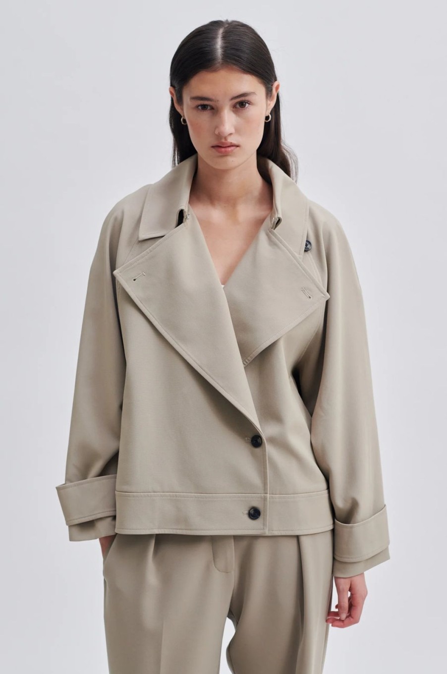 New Second Female Silvia Trench Jacket