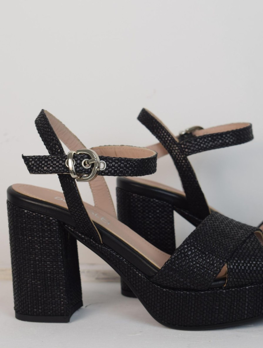 Online Donna Lei Dubai Sandal Raffia Black