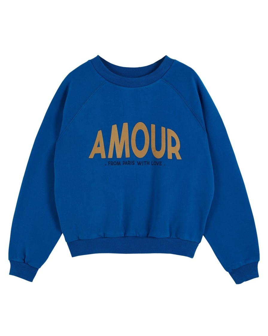 Wholesale Emile & Ida Zamour Amour Sweatshirt Sapphire