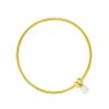 New Claudia Bradby Essential Gold Pearl Bangle