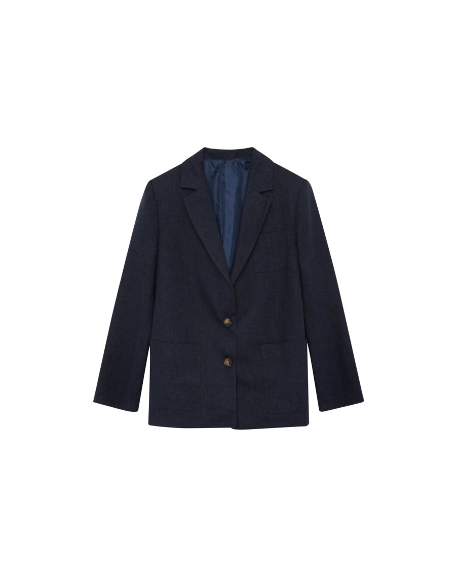 Clearance Maison Hotel Emilia Jacket Marine