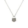 Best Kirstie Le Marque Diamond & Silver Chunky Lock Necklace