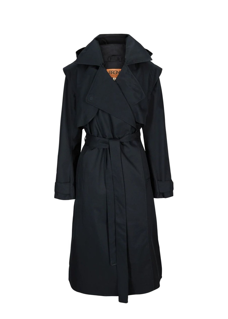 Best BRGN Regndrape Trench Navy