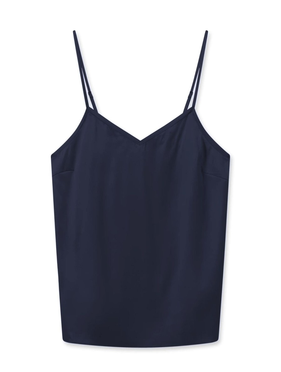 Online Mos Mosh Mmditte Silk Singlet Salute Navy