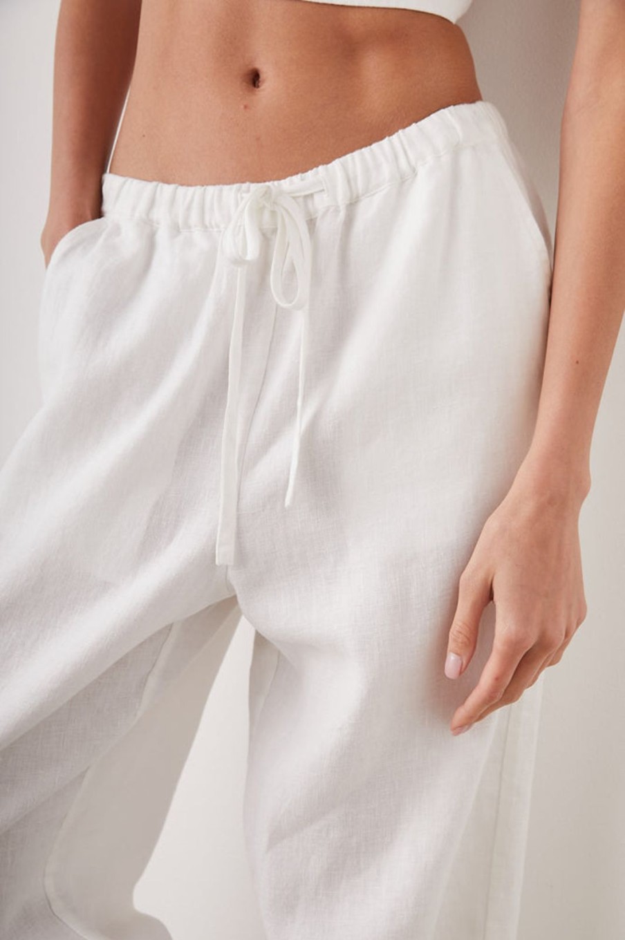 Wholesale Rails Emmie Linen Trousers White