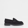 New Vagabond Alex W Suede Loafer Black