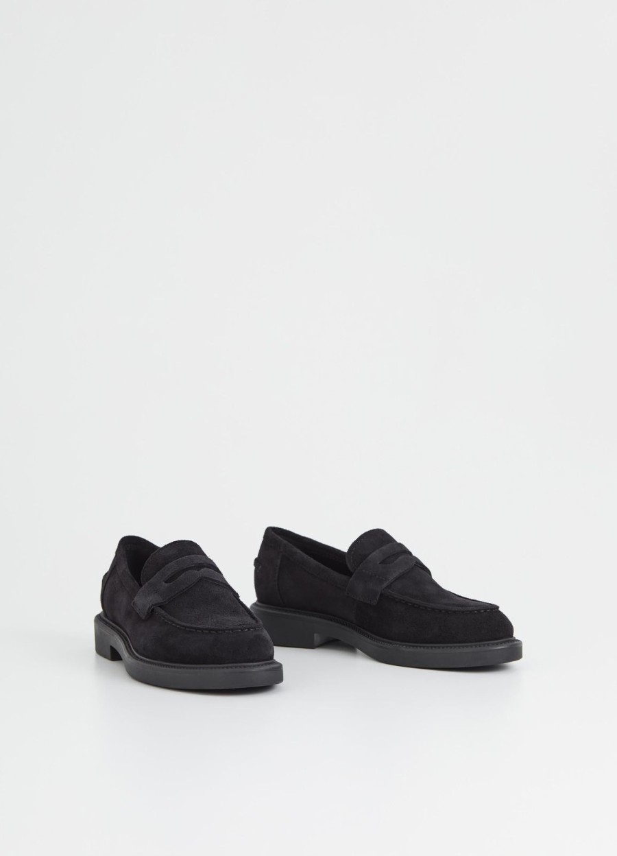 New Vagabond Alex W Suede Loafer Black