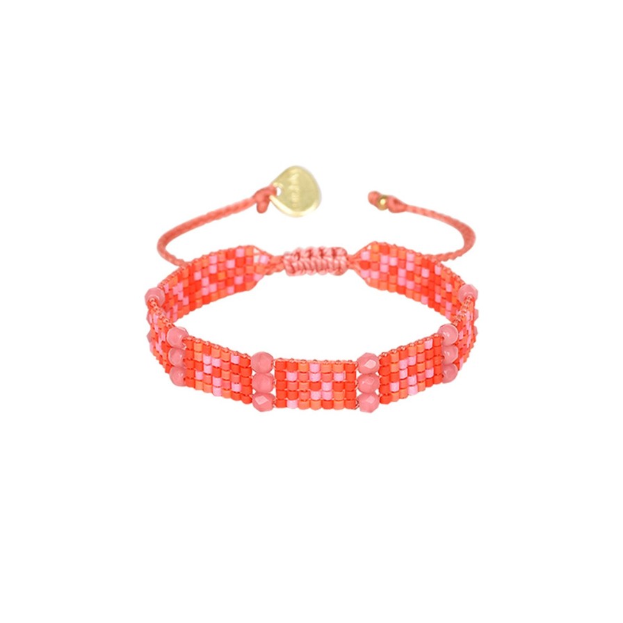 Wholesale Mishky Nahui Bracelet Red/Pink