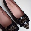 Online Pretty Ballerinas Ella Cheetah Black/Taupe