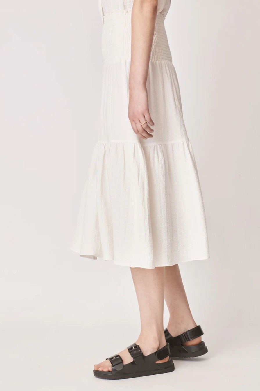 Best Mayla Leia Midi Skirt White