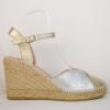 Online Macarena Carla Espadrille Gold/Silver