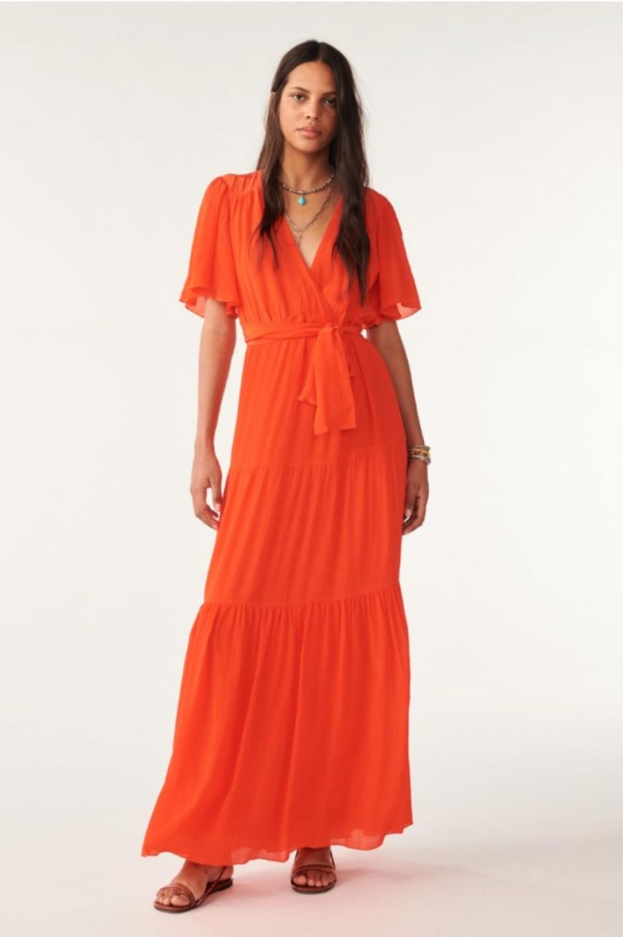 Hot ba&sh Natalia Dress Orange