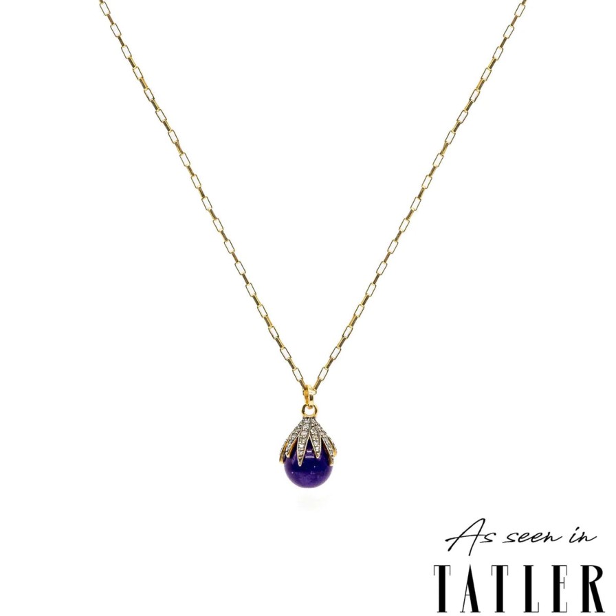 Best Kirstie Le Marque Diamond Claw & Amethyst Necklace