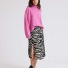 Hot Idano Hariette Skirt Ecru Zebra