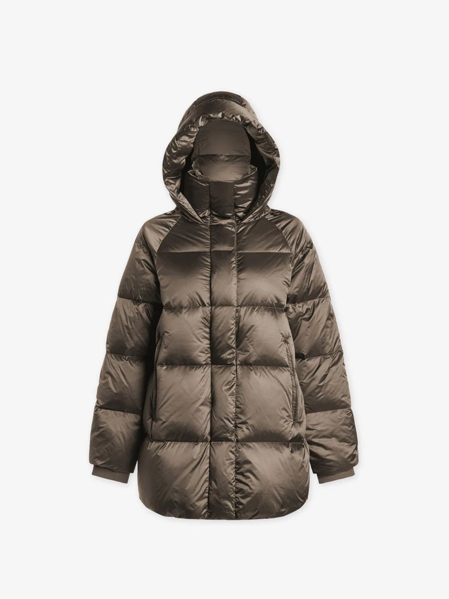 Best Varley Canton Down Jacket Brushed Olive Metallic