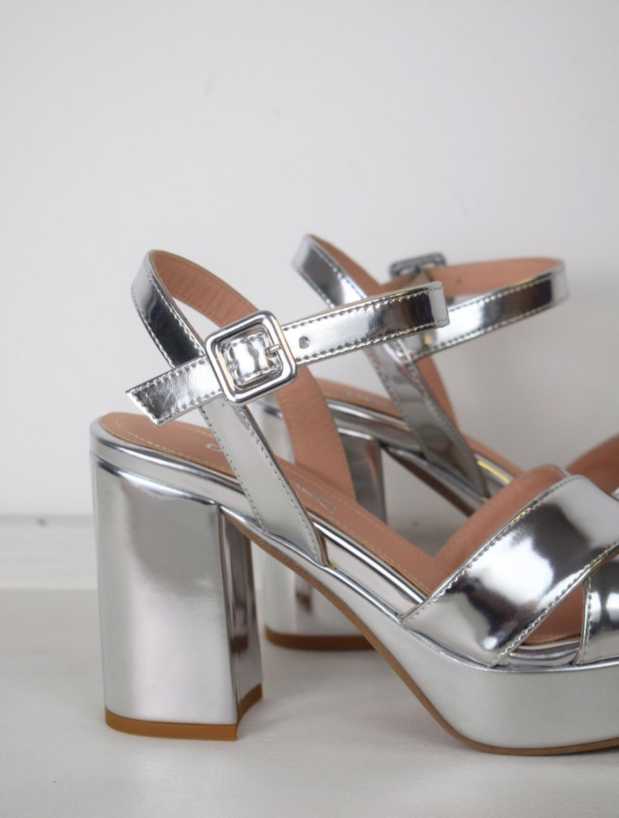 Wholesale Donna Lei Nevis Sandal Silver Shine