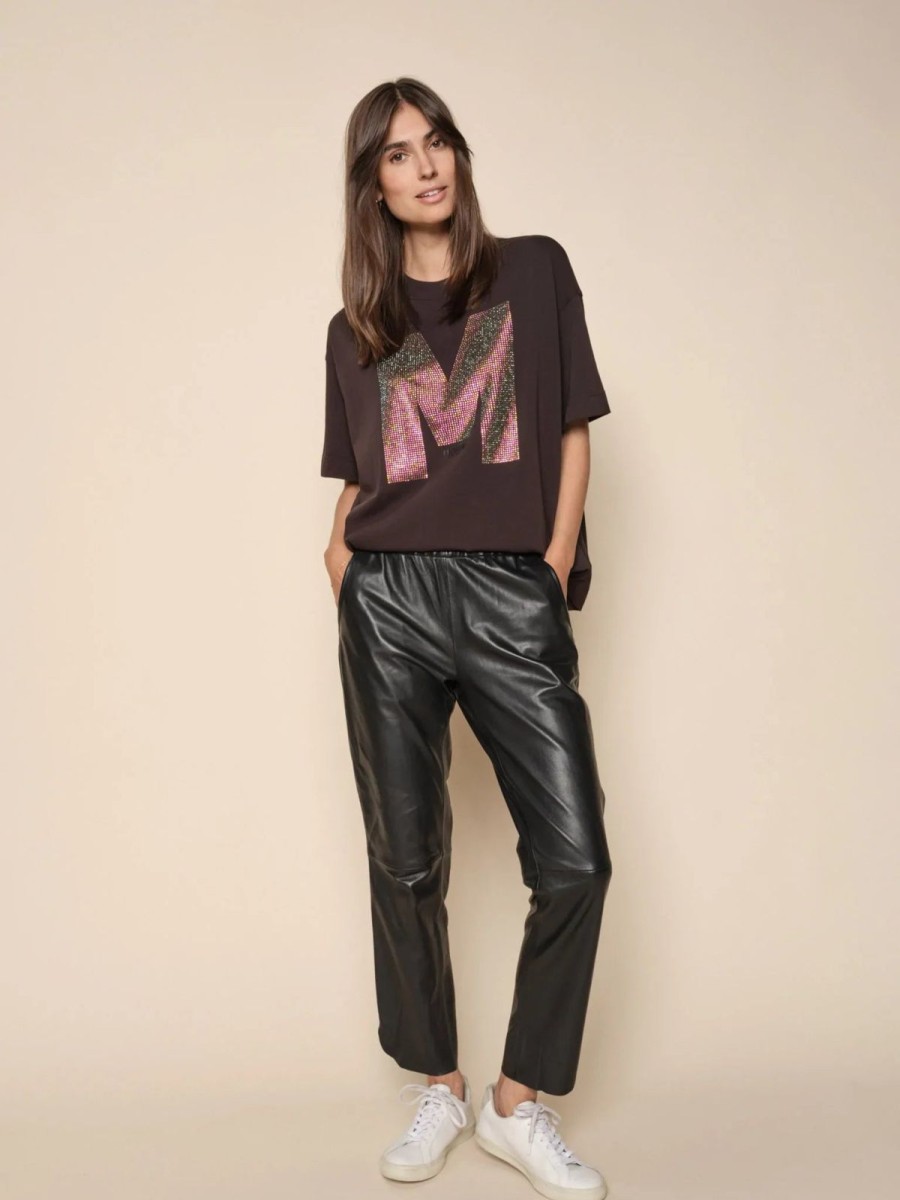 Clearance Mos Mosh Mmzabel Long Leather Trousers