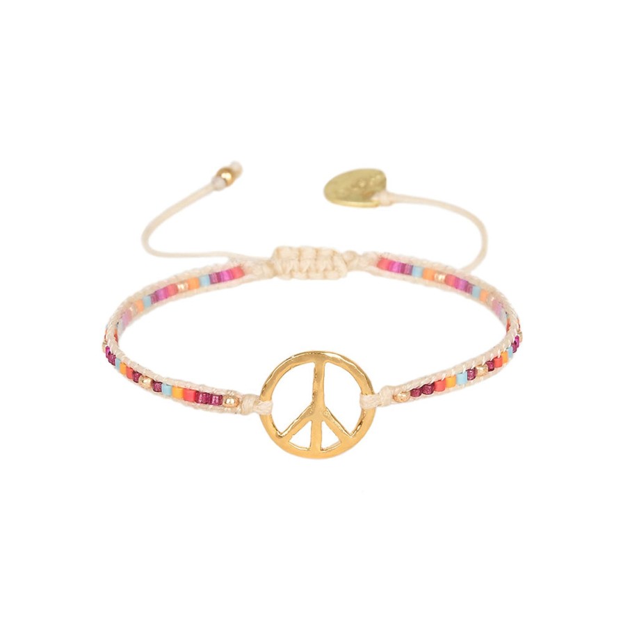 Wholesale Mishky Peace Bracelet Multi Plum