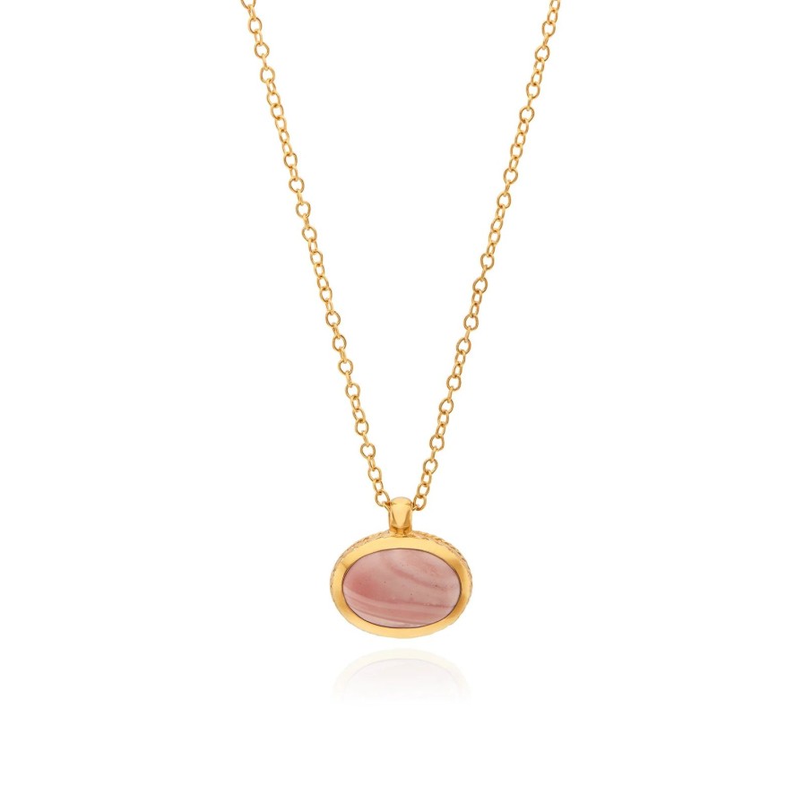 Hot Anna Beck Small Pink Opal Pendant Necklace