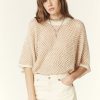 Hot ba&sh Nate Jumper Cream/Gold