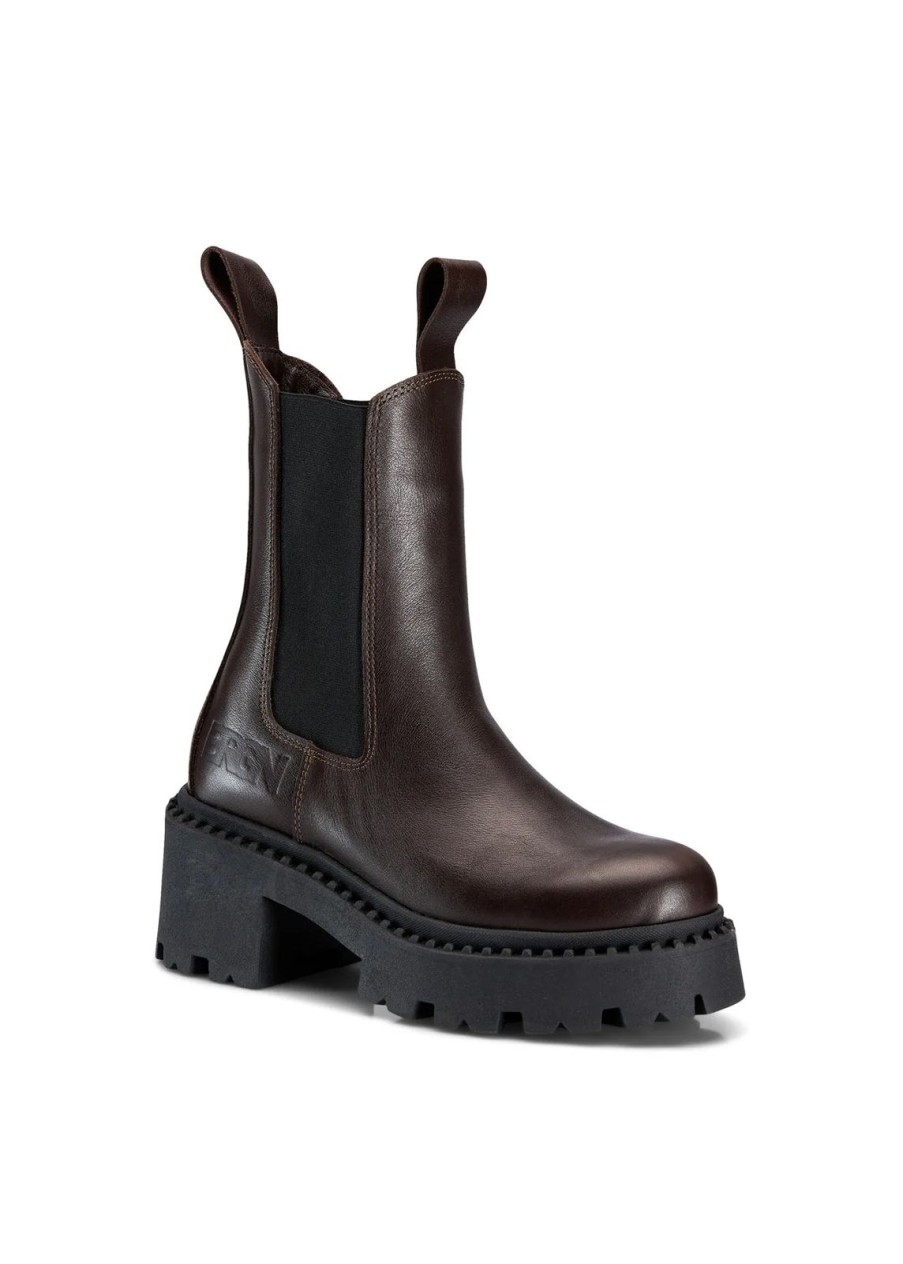 Hot BRGN Heel Chelsea Boot Brown