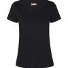 New Mos Mosh Mmarden Organic O-Ss Tee Black