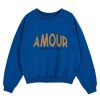 New Emile & Ida Zamour Amour Sweatshirt Sapphire