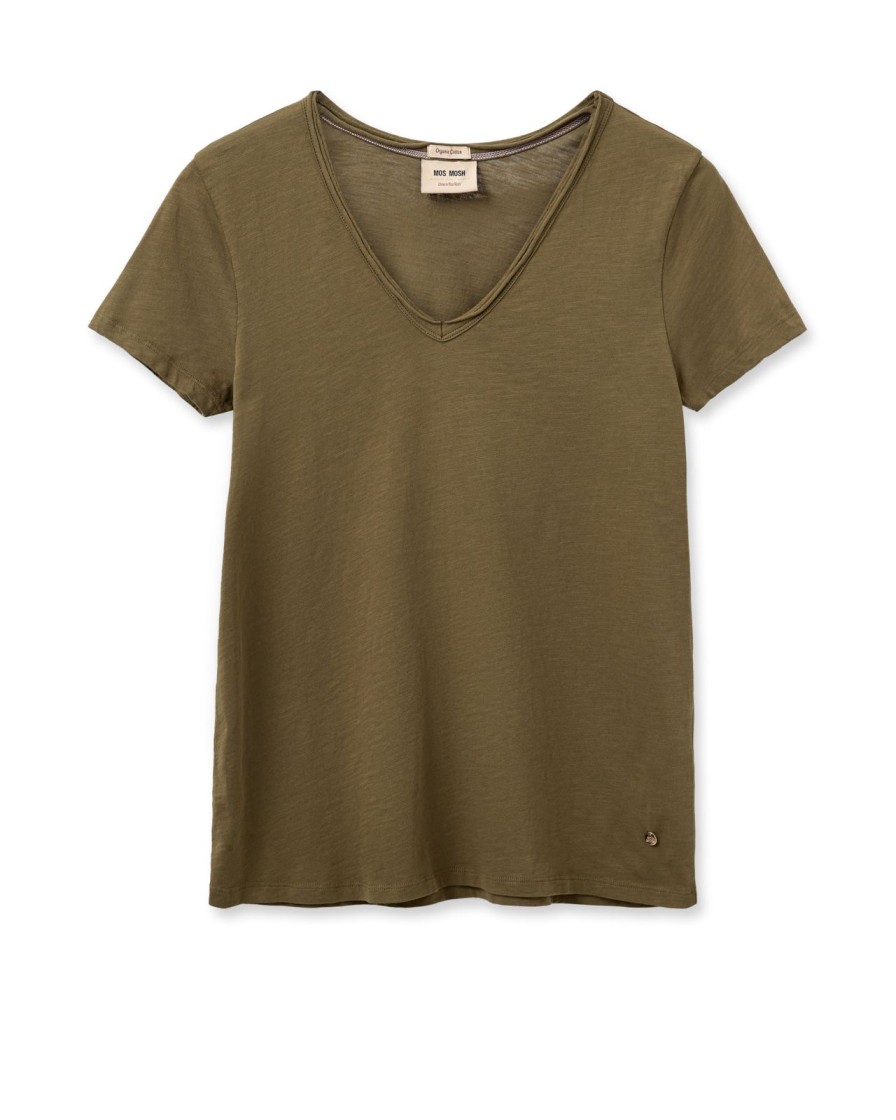 Online Mos Mosh Mmtulli V-Ss Tee Burnt Olive