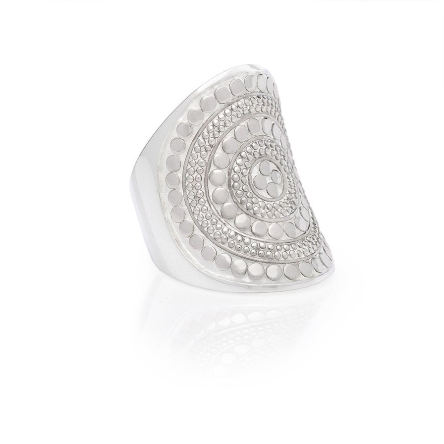 New Anna Beck Classic Saddle Ring Silver