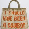 Best the Jacksons I Should Have Been A Cowboy Bag Natural/Orange Large