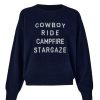 Clearance Tabitha Webb Cowboy Ride Campfire Stargaze Navy