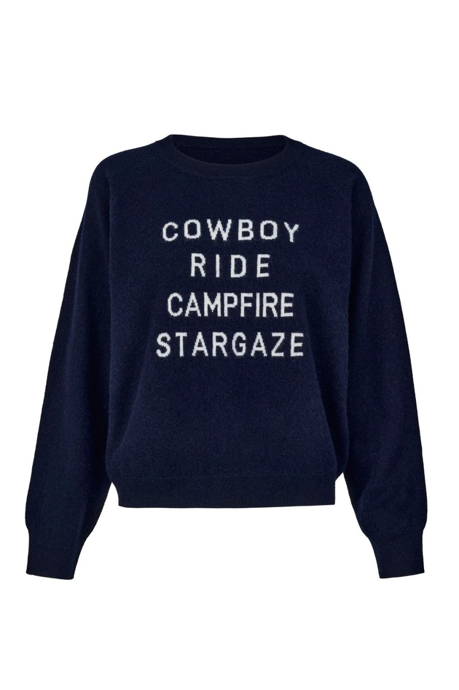 Clearance Tabitha Webb Cowboy Ride Campfire Stargaze Navy