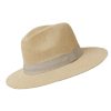 Hot Somerville Scarves Panama Hat Dove Band