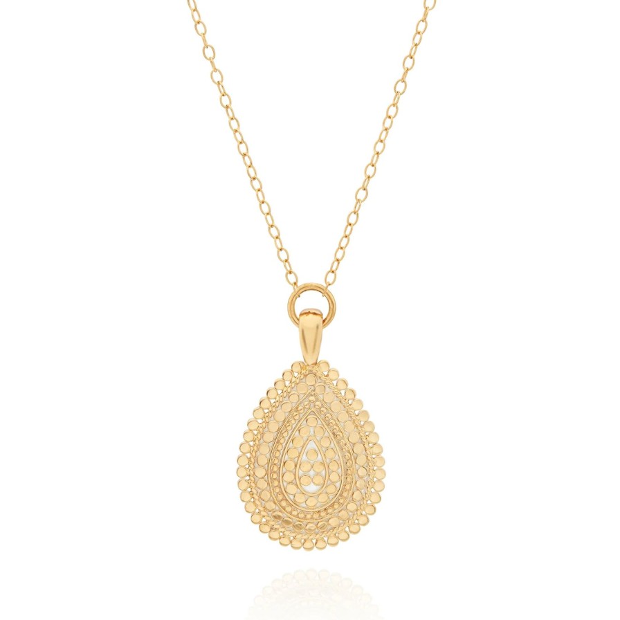 Best Anna Beck Medium Scalloped Drop Pendant Necklace