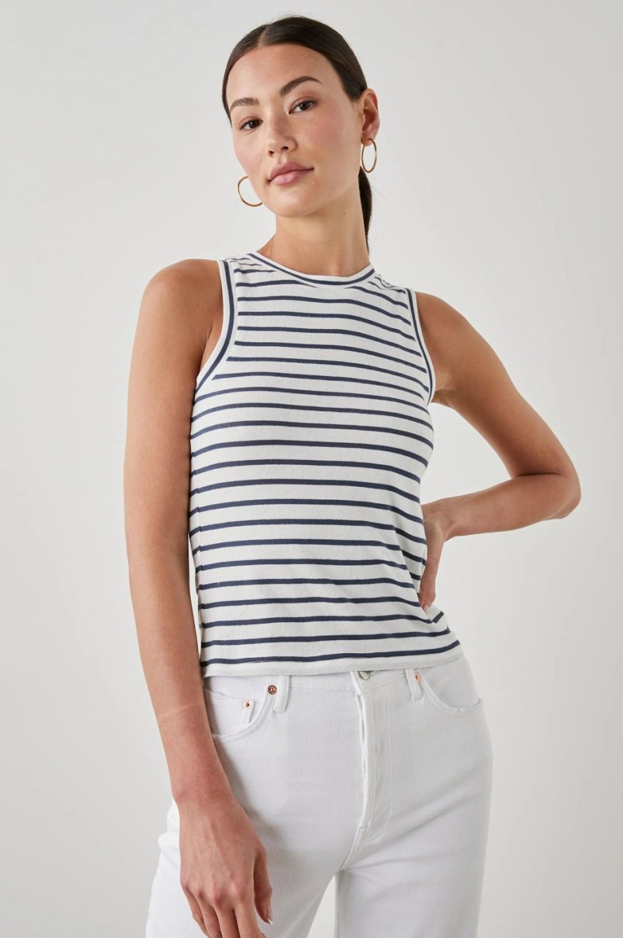 Clearance Rails Racer Tank Sailor Stripe Navy