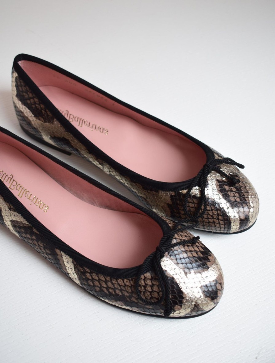 Hot Pretty Ballerinas Marilyn Snake Shimmer Black/Taupe