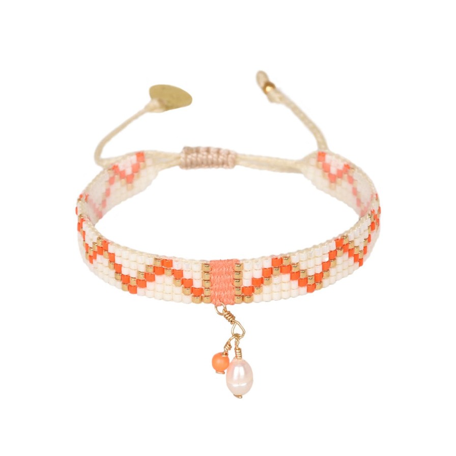 Best Mishky Macui Bracelet Orange/Ivory