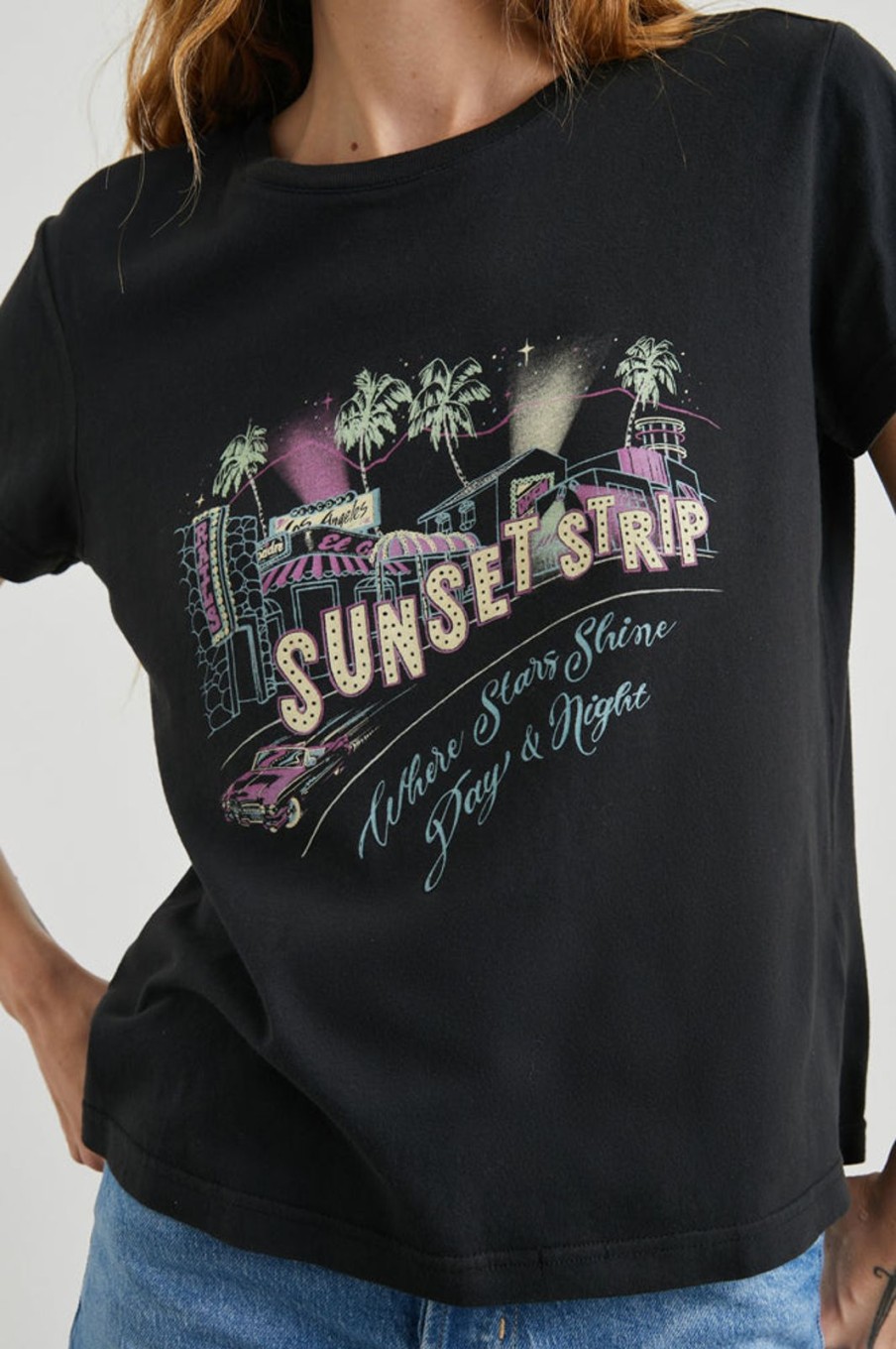 Clearance Rails Classic Crew Tee Sunset Strip