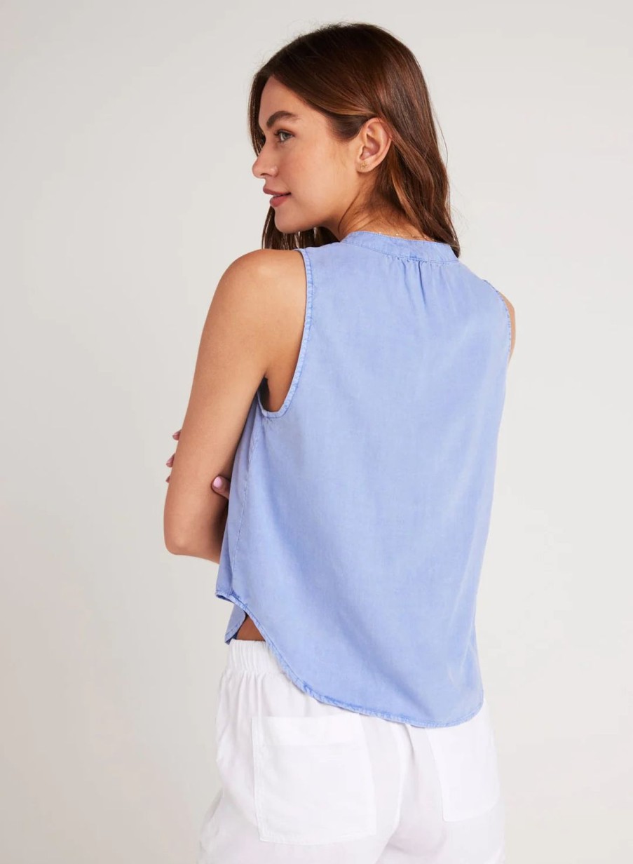 Wholesale bella dahl Sleeveless Pullover Top Peri Blue