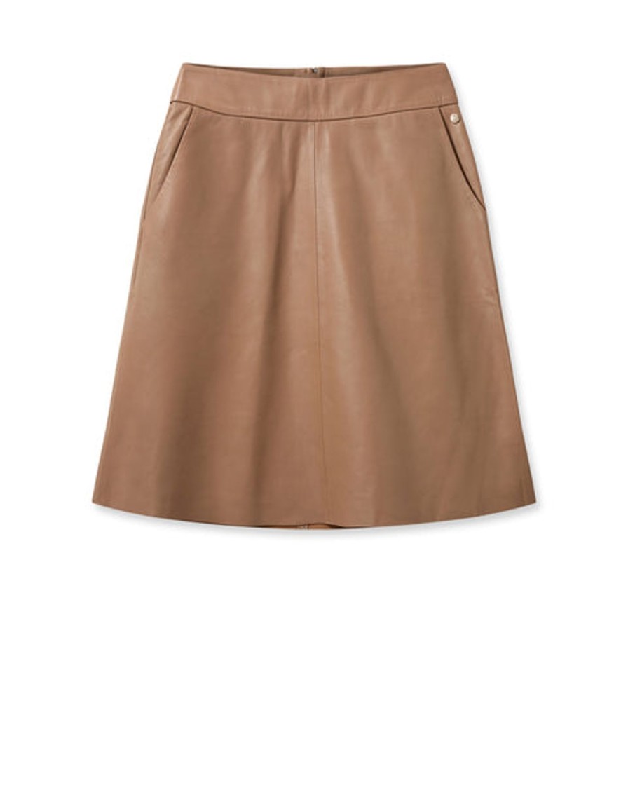 Clearance Mos Mosh Mmappiah Leather Skirt Cinnamon Swirl